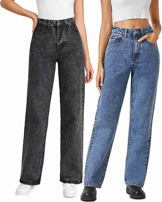 KOTTY Women Regular High Rise Jeans (Pack of 2)